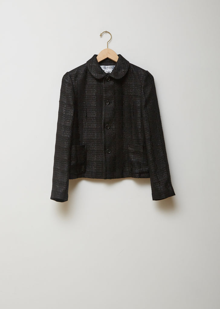 Rayon Polyester Check Cutwork Jacket