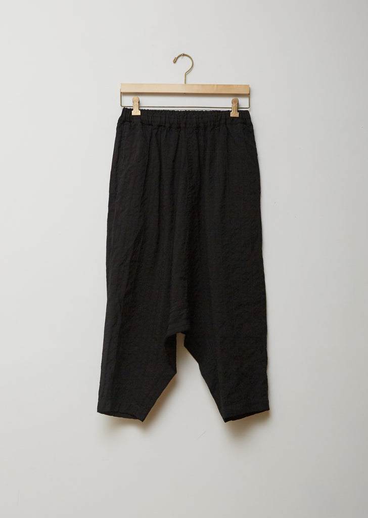 Wool Dobby Stripe A Pattern Garment Treated Pants