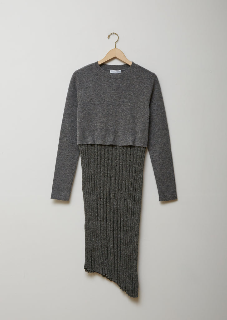 Tompe L Oeil Pleated Knit Dress