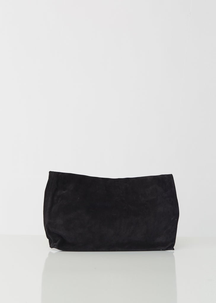 Suede Roll Clutch