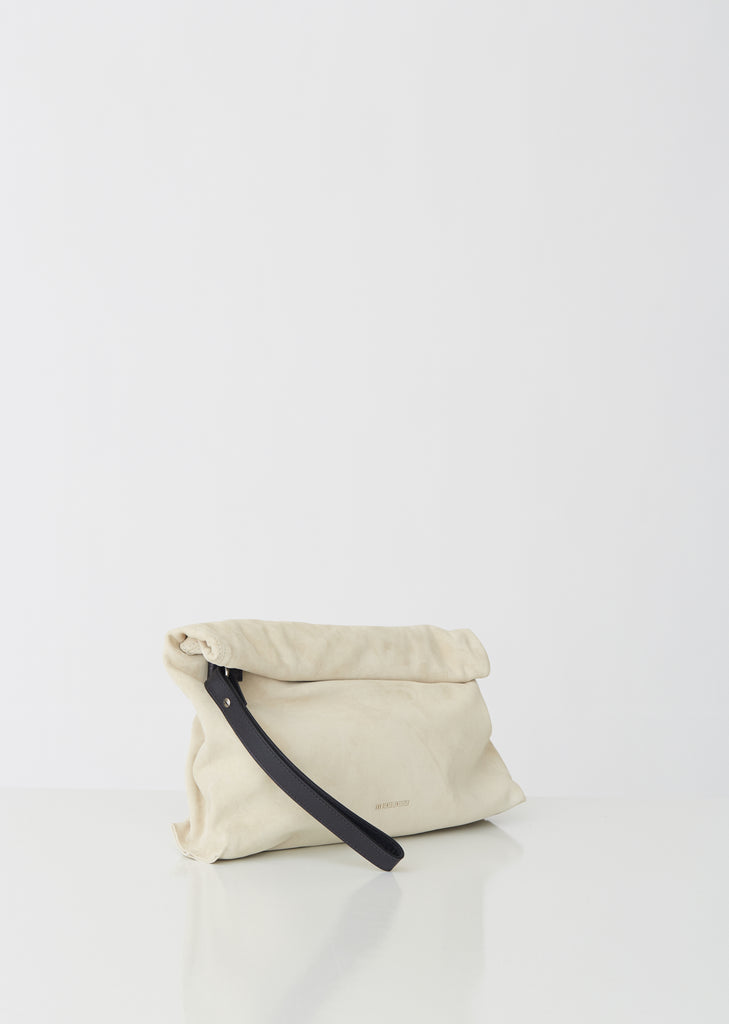 Suede Roll Clutch