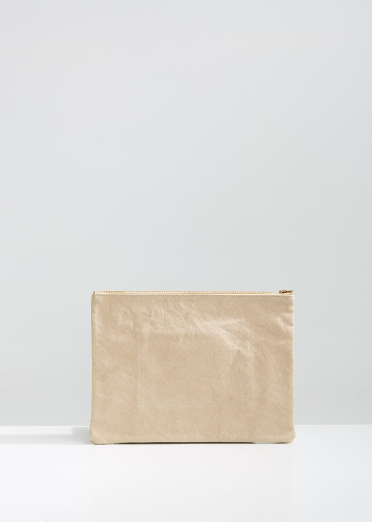 Handmade Washed Canvas Pocket Clutch