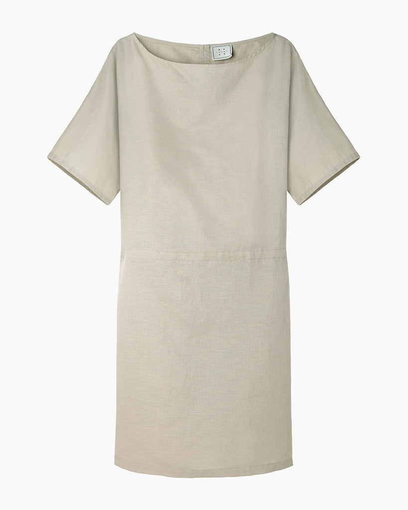 Cut-Out Linen Dress