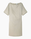 Cut-Out Linen Dress