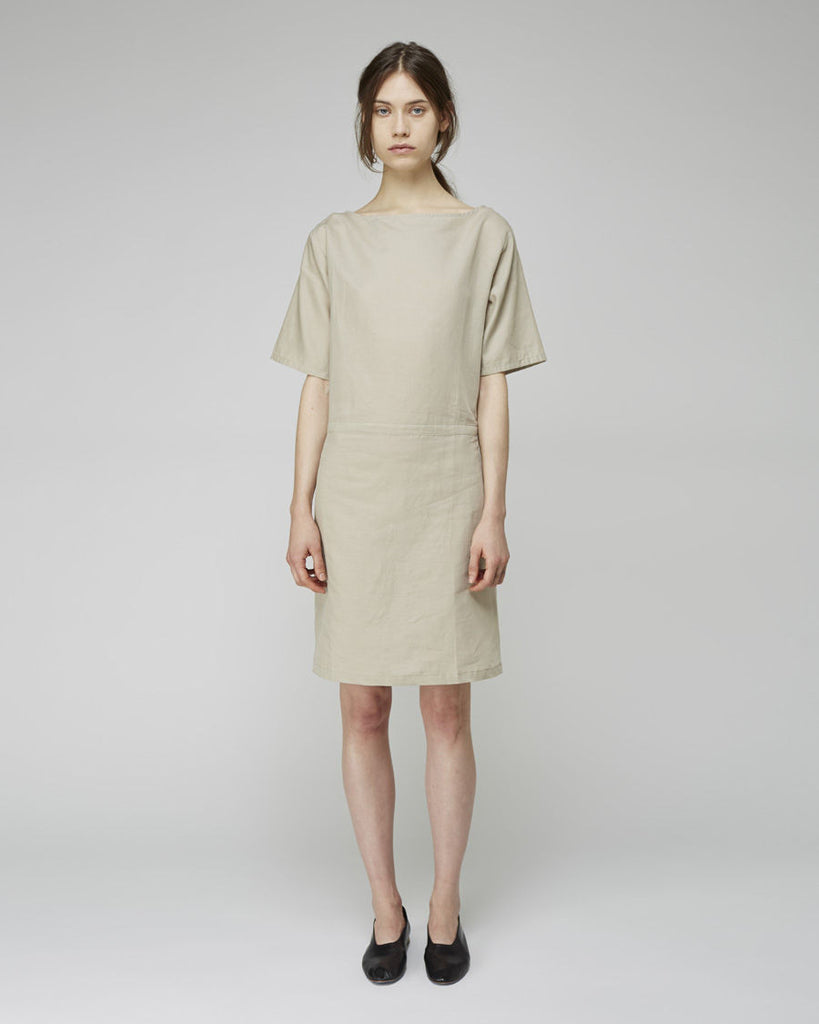Cut-Out Linen Dress