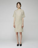 Cut-Out Linen Dress