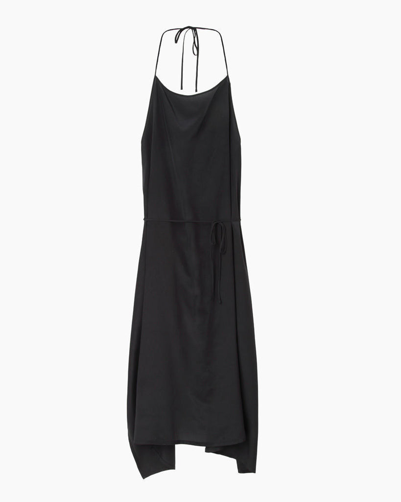 Silk Charmeuse Apron Dress