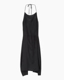Silk Charmeuse Apron Dress