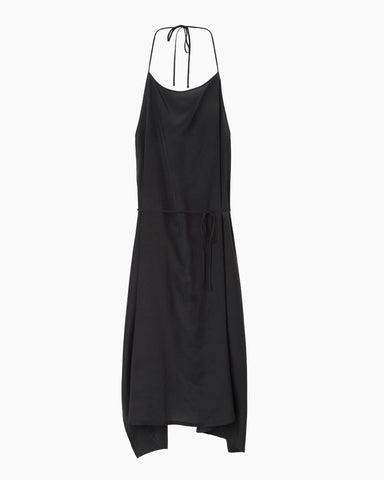Silk Charmeuse Apron Dress