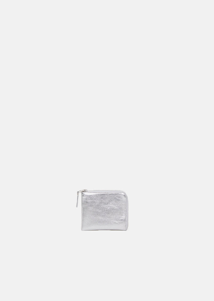 Silver Half Zip Wallet