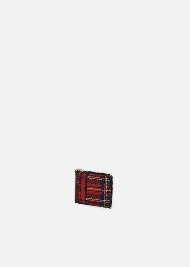 Tartan Patchwork Half Zip Wallet