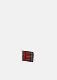 Tartan Patchwork Half Zip Wallet