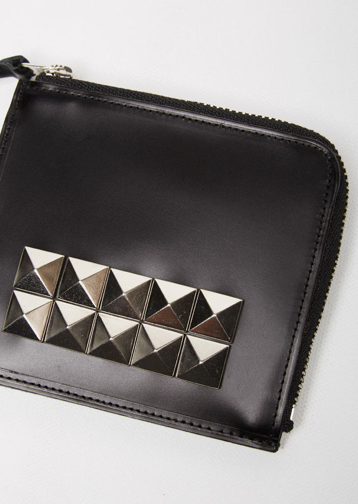 Stud Half Zip Wallet