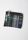 Tartan Patchwork Half Zip Wallet
