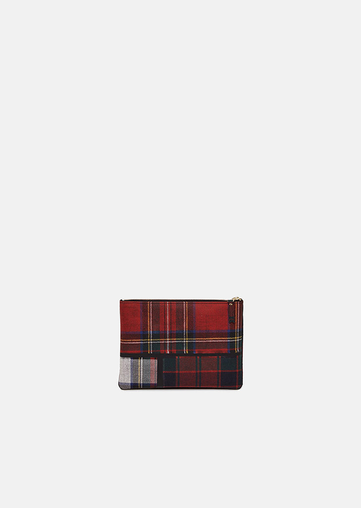 Tartan Patchwork Zip Pouch
