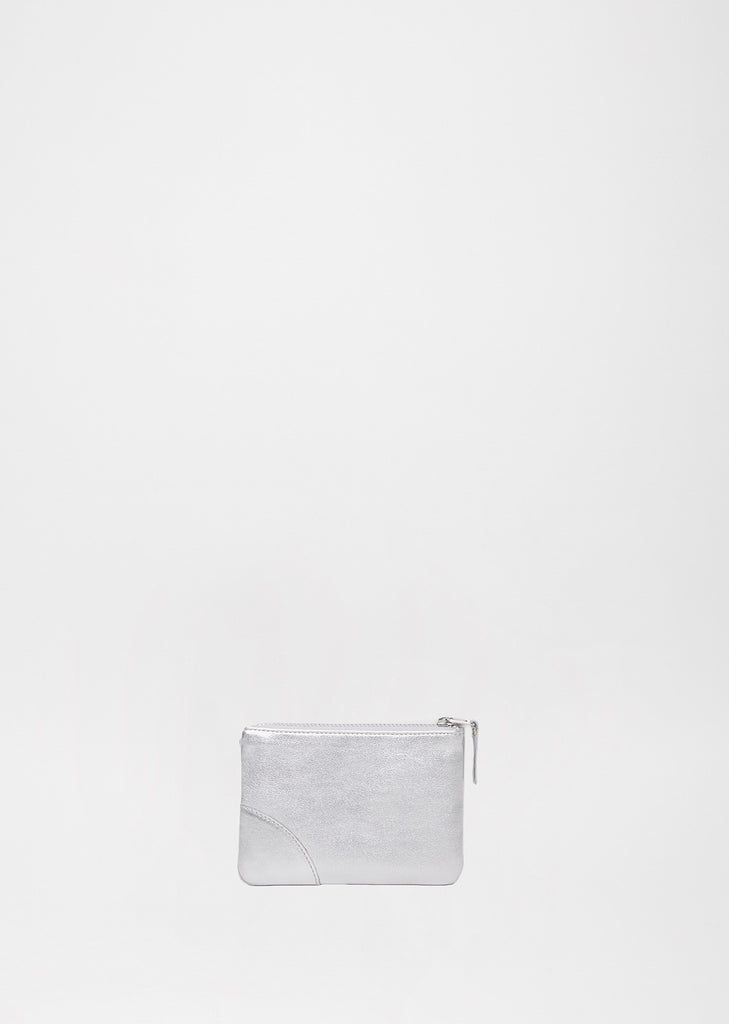 Silver Mini Zip Pouch