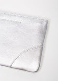 Silver Mini Zip Pouch