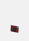 Tartan Patchwork Mini Zip Pouch