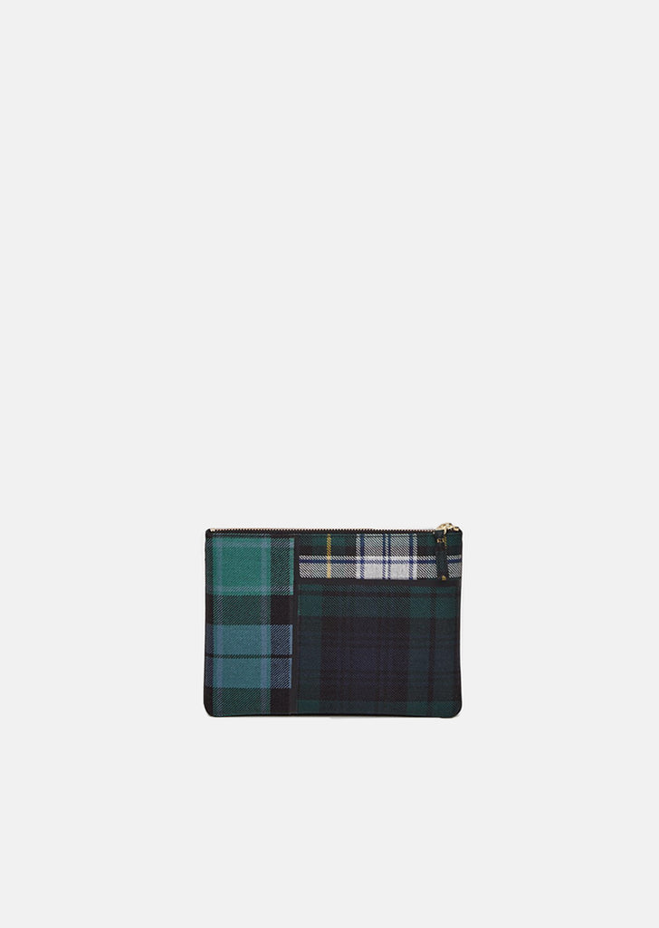 Tartan Patchwork Zip Pouch