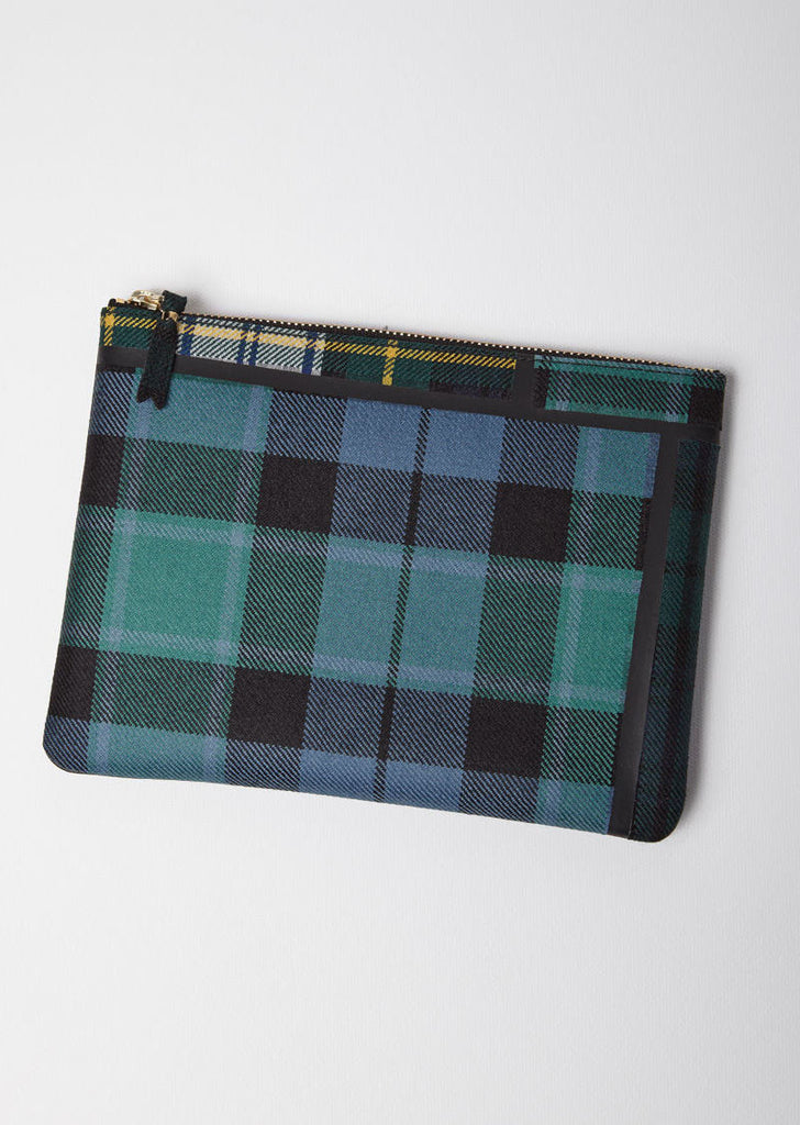 Tartan Patchwork Zip Pouch