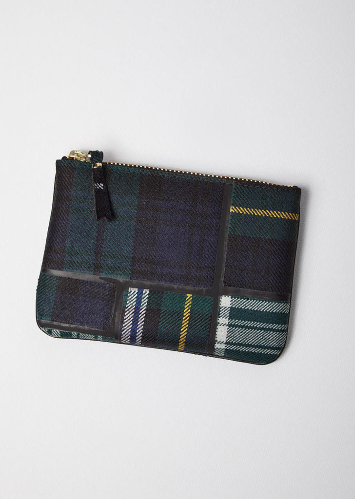 Tartan Patchwork Mini Zip Pouch