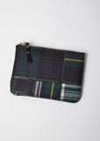 Tartan Patchwork Mini Zip Pouch