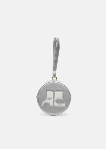 Vinyl Round Logo Clutch