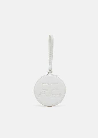 Vinyl Round Logo Clutch
