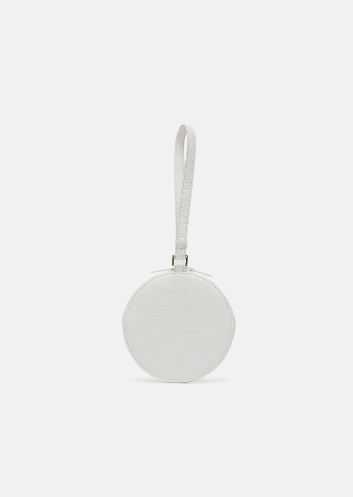 Vinyl Round Logo Clutch