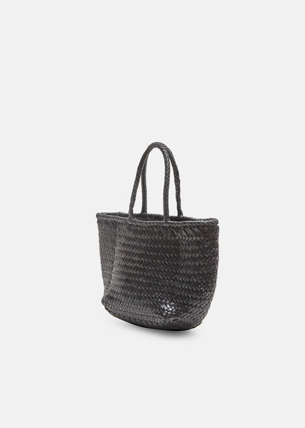 Grace Woven Leather Basket Bag by Dragon Diffusion- La Garçonne
