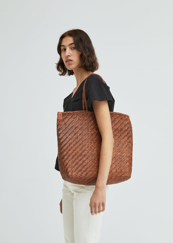 Buffalo Woven Leather Shopper
