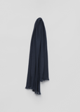 Kishorn Washed Cashmere Scarf — Navy