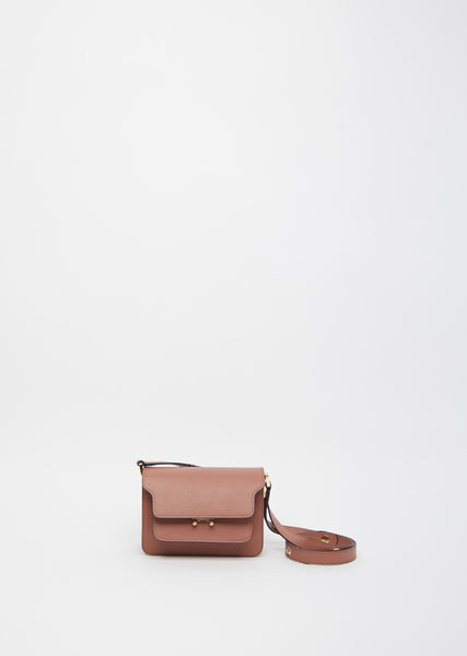 ★MARNI★ Mini Soft Trunk Shoulder Bag Light Camel SBMP0075Y Camel leather Trunkaroo mini shoulder bag | Marni