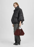 Nabuk Drawstring Shoulder Bag