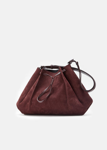 Nabuk Drawstring Shoulder Bag