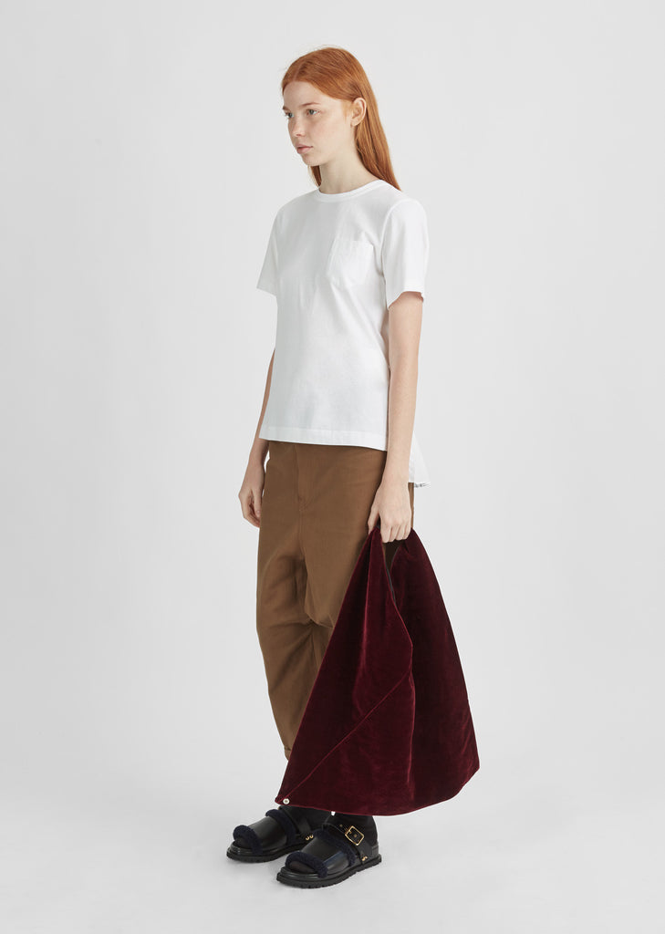 Velvet Triangle Tote Bag