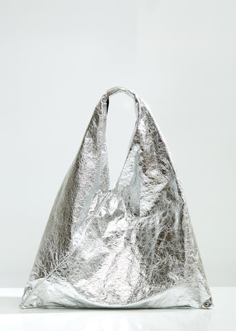 Foiled Silver Triangle Bag