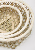 Hexagonal Bamboo Basket Set
