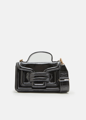 Alpha Plus Patent Leather Handbag