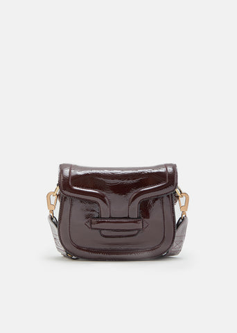 Mini Alpha Ville Patent Shoulder Bag