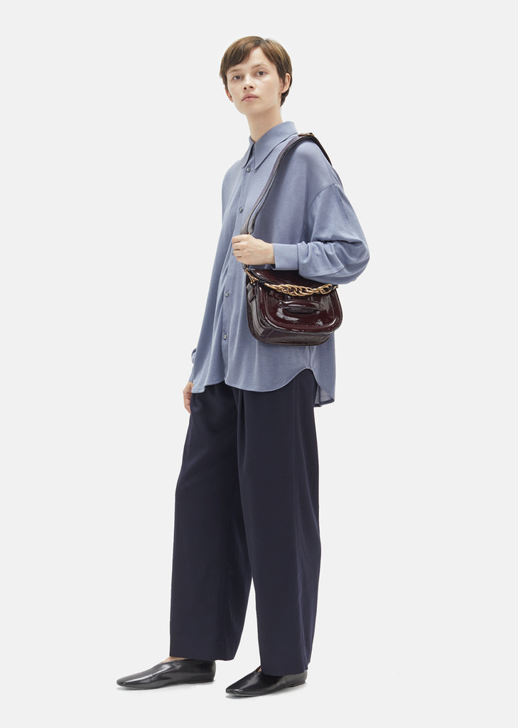 Mini Alpha Ville Patent Shoulder Bag