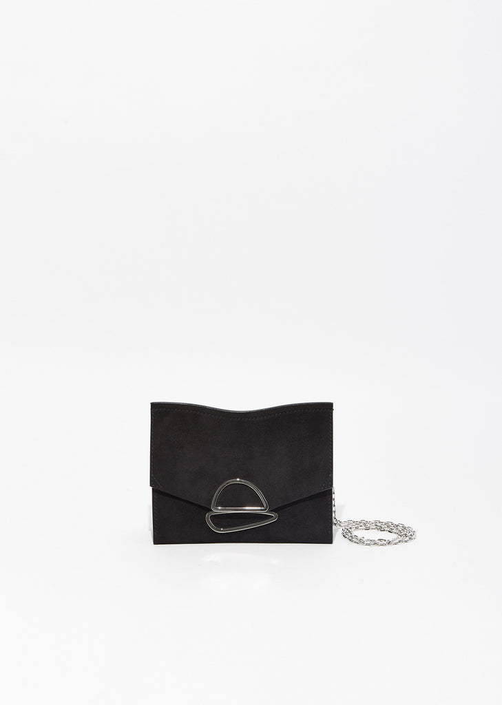 Suede Flap Clutch