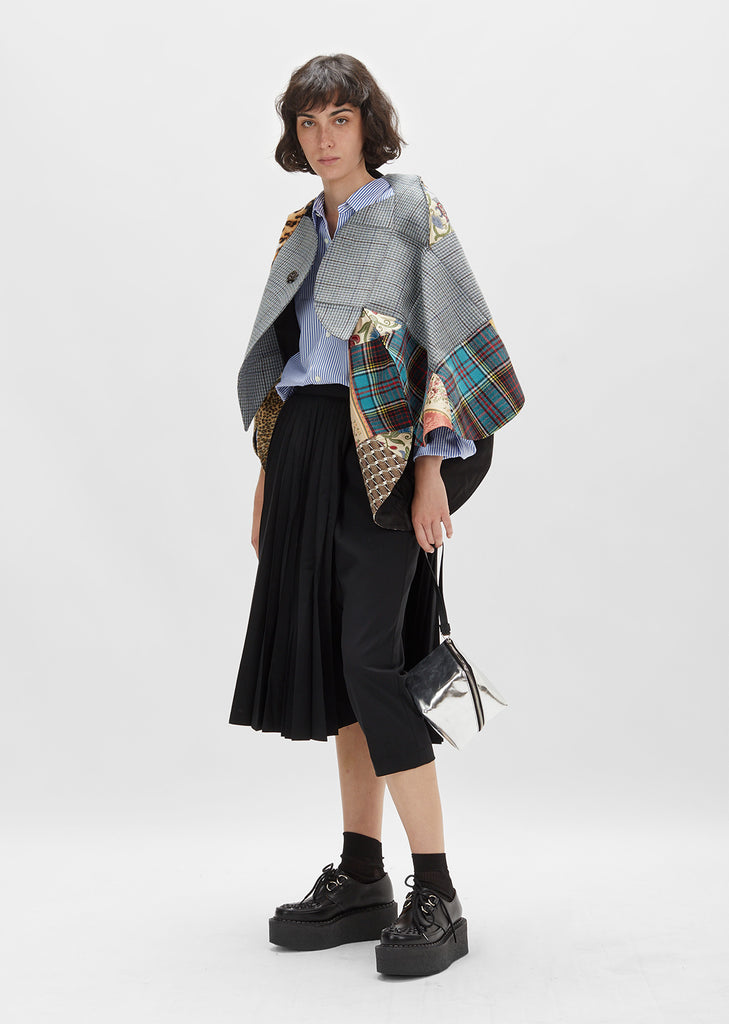 Soft Metallic Leather Mini Cube Bag