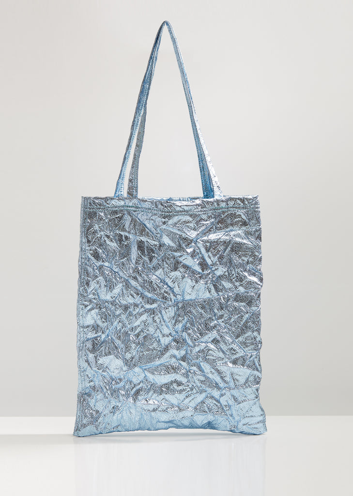 Farah Laminated Crinkle Tote