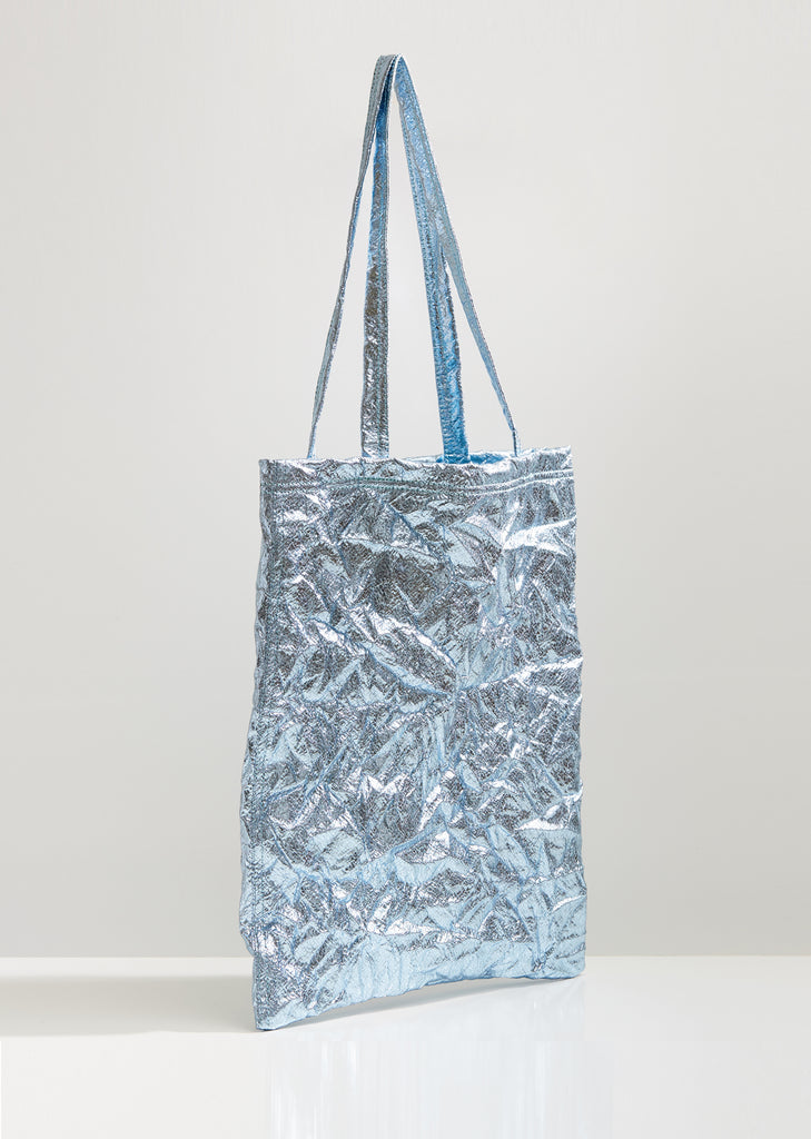 Farah Laminated Crinkle Tote