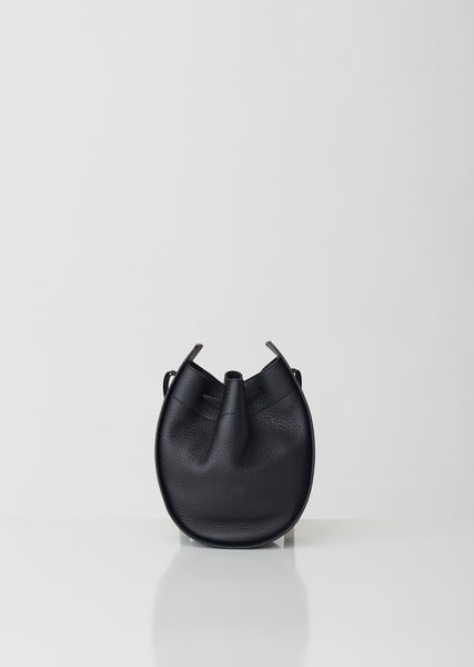 THE ROW drawstring bag 黒 THE ROW Grained Calfskin Drawstring Pouch Black 1455328