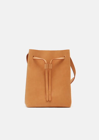 Vegetable Tanned Drawstring Hobo Bag