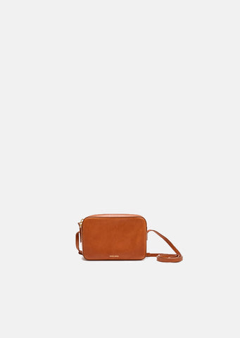 Vegetable Tanned Double Zip Crossbody