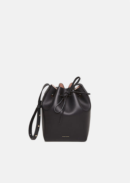 Mansur Gavriel White Mini Mini Bucket Bag – BlackSkinny