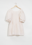 Layered Puff Sleeve Dress — Blush